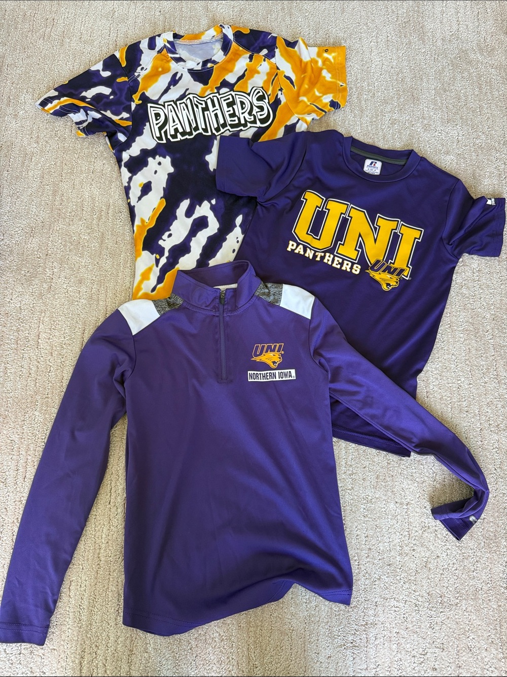 UNI Panthers Purple Kids Shirt - Official Team Tops